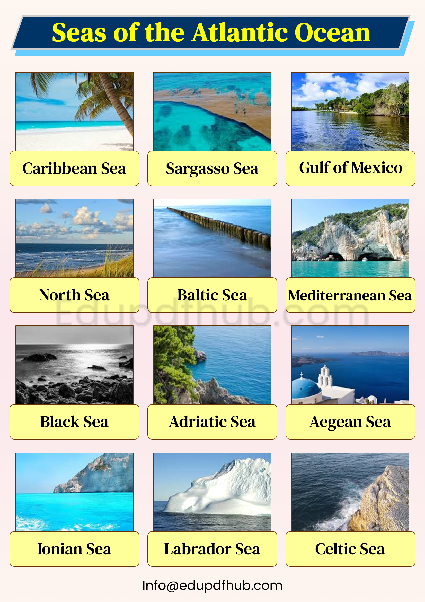 Seas of the Atlantic Ocean